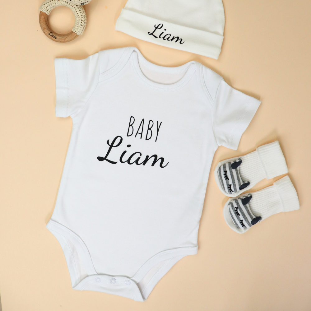 Personalized Newborn Gift Set