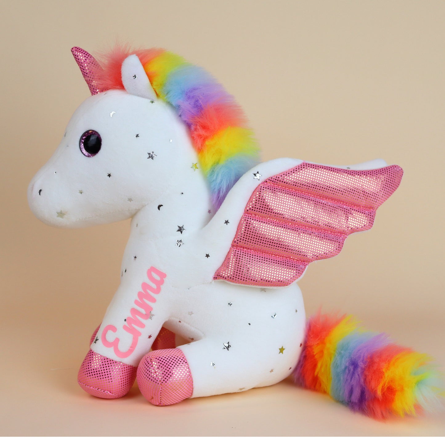 Personalized Rainbow Unicorn Plush