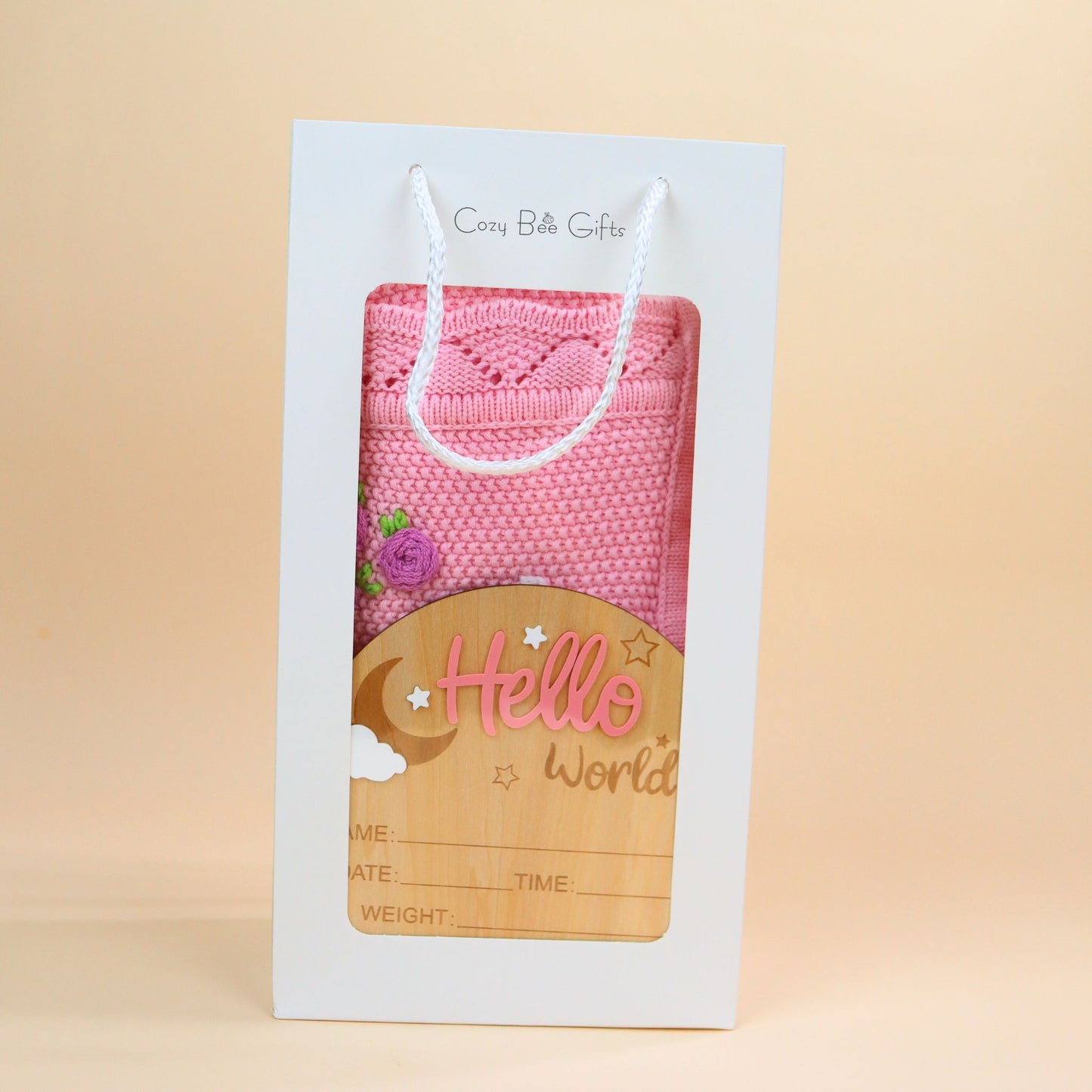 Wooden Baby Birth Announcement Sign