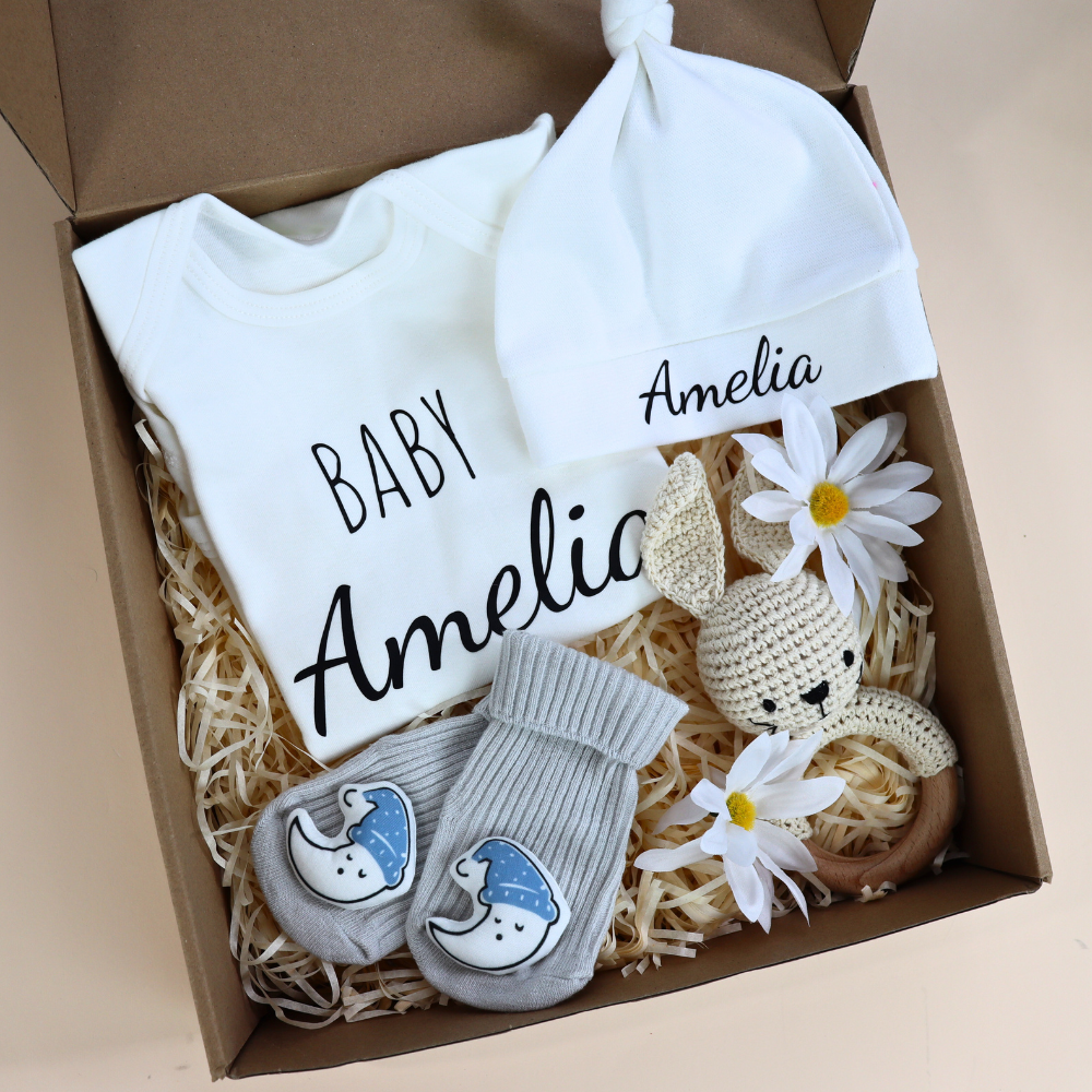 Personalized Newborn Gift Set