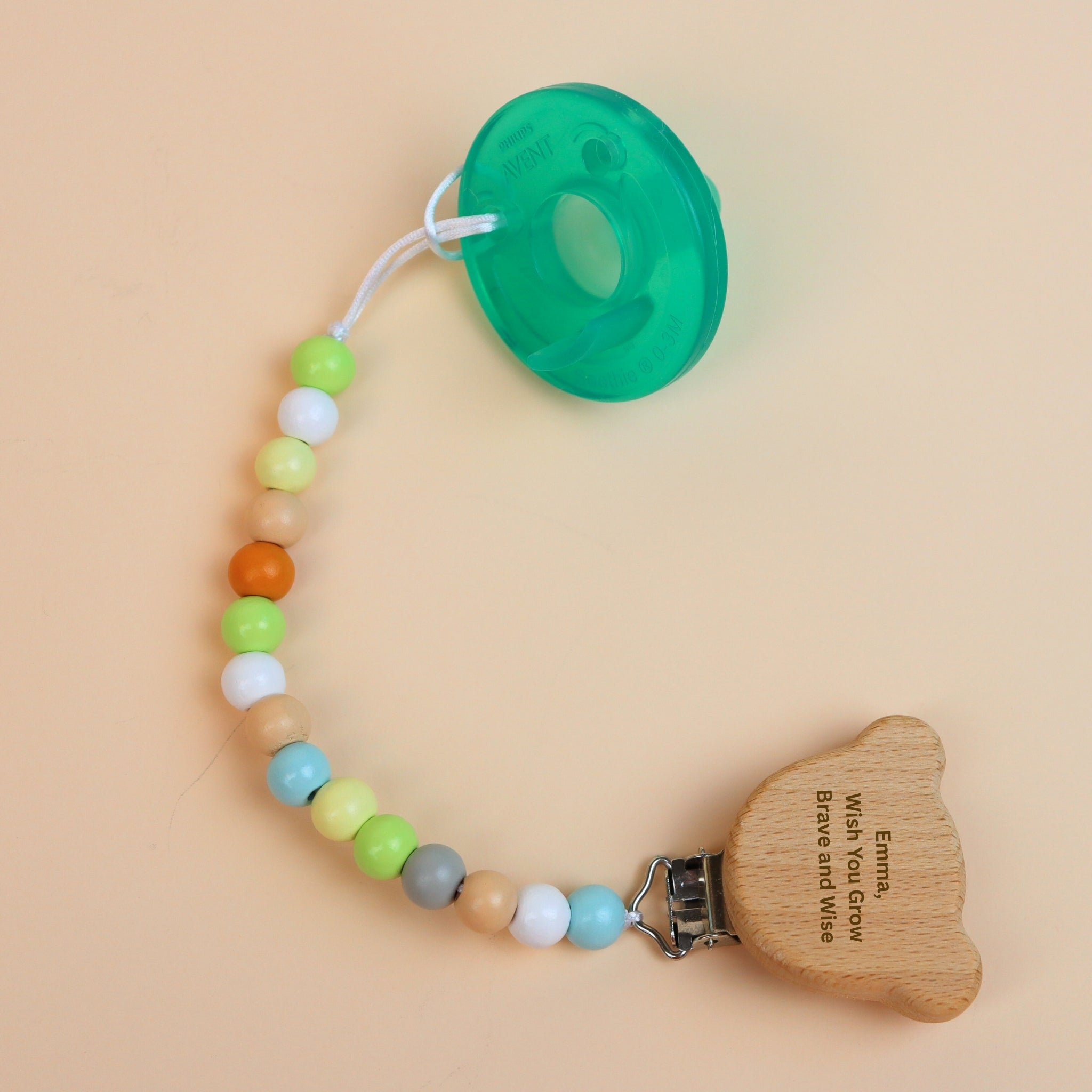 Personalized Baby Pacifier Clip