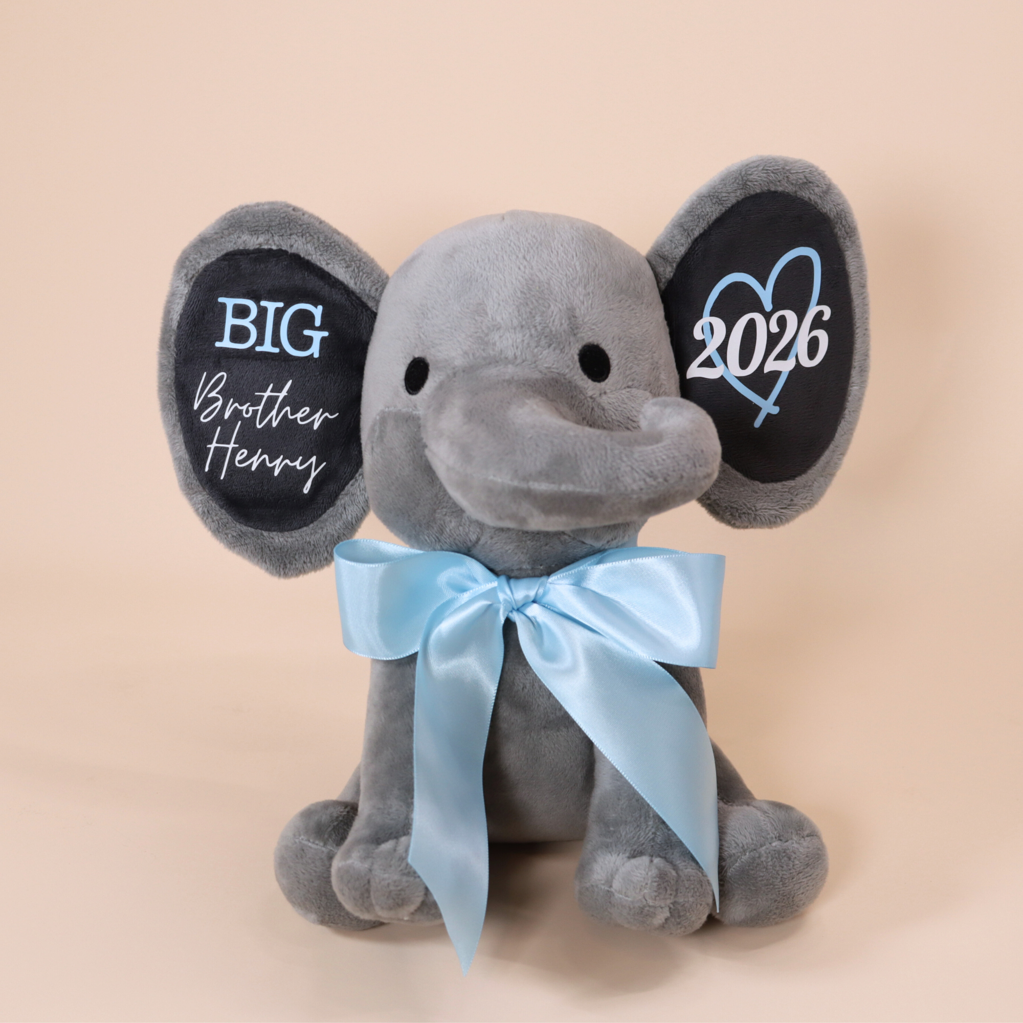 Personalized Big Brother/Sister Elephant Plush