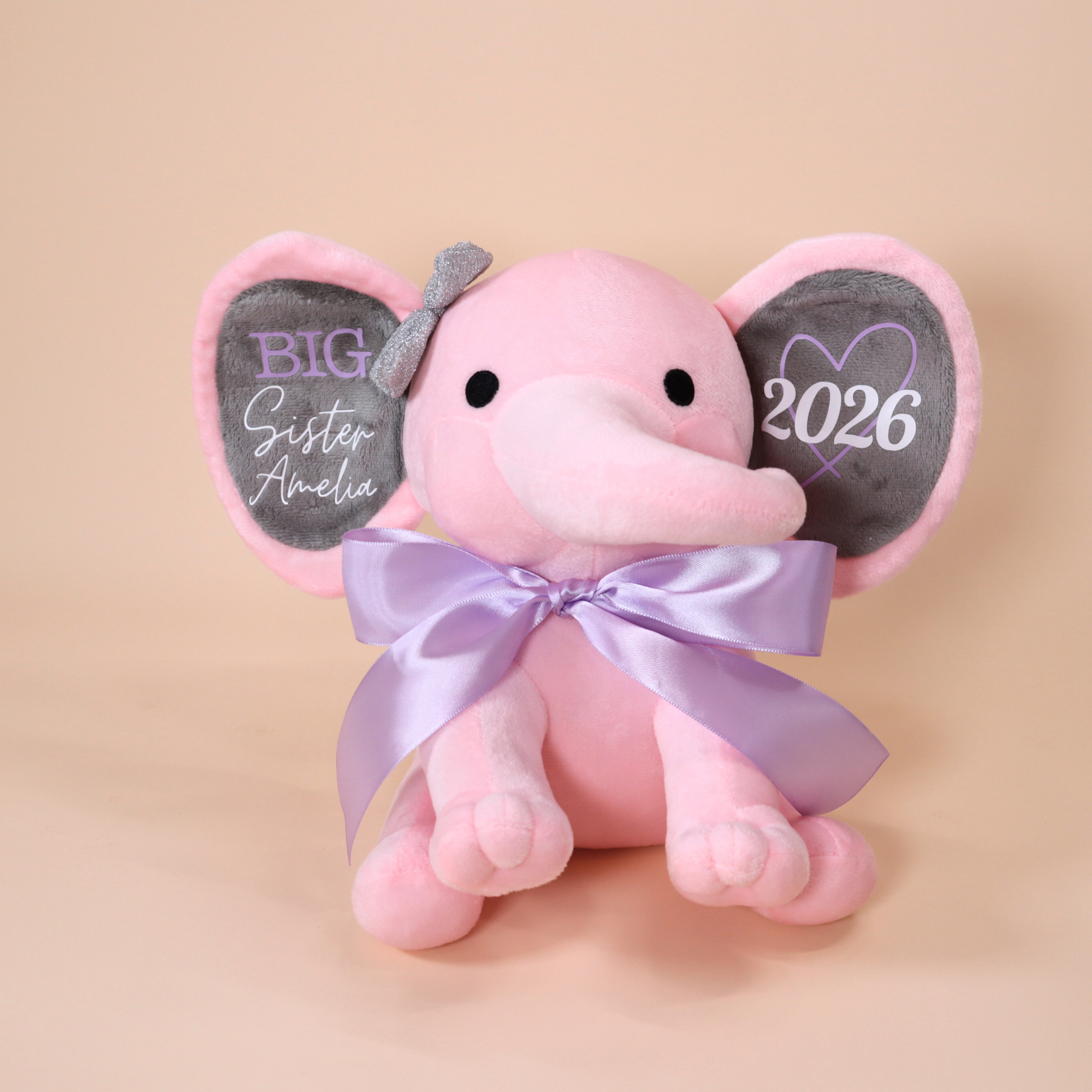 Personalized Big Brother/Sister Elephant Plush