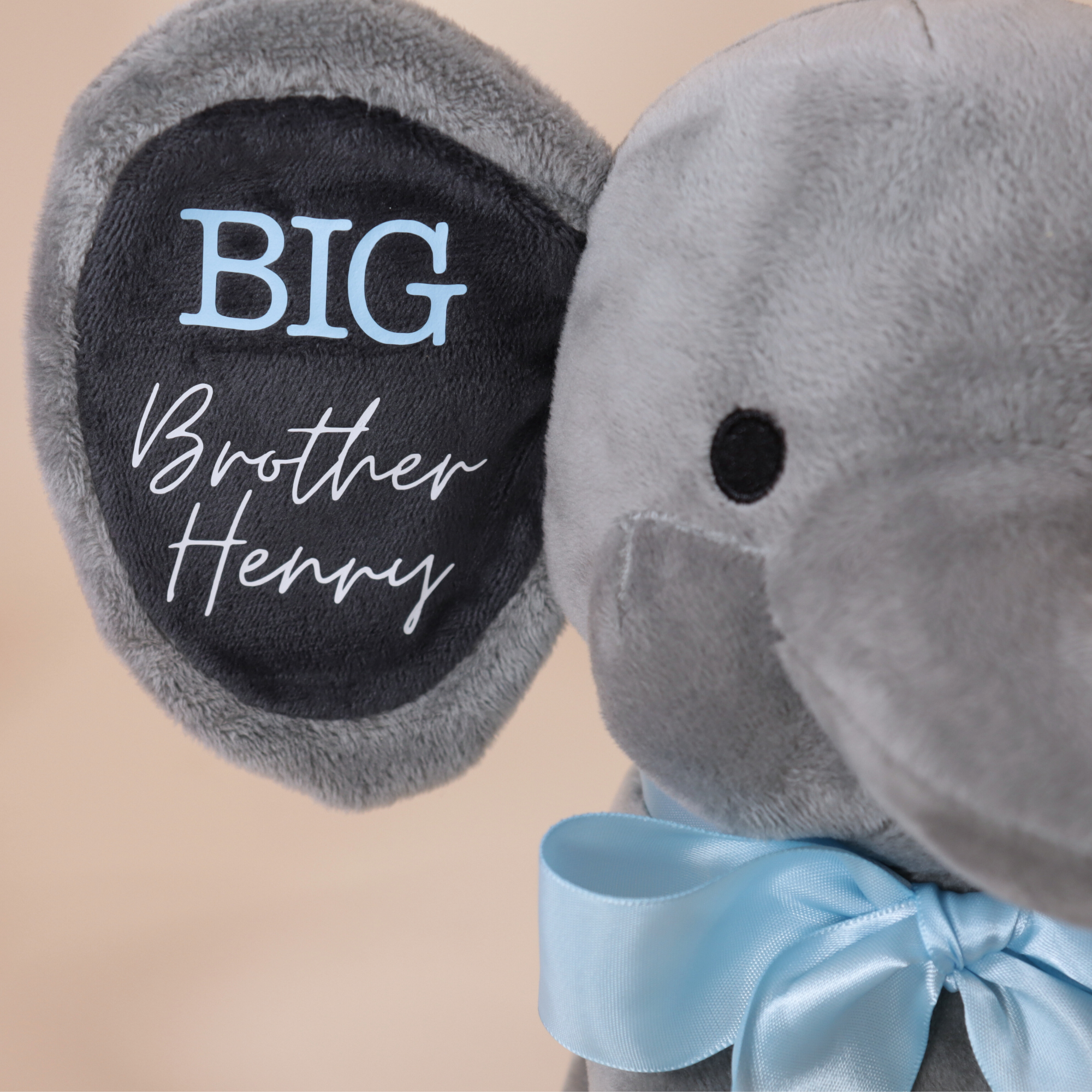 Personalized Big Brother/Sister Elephant Plush