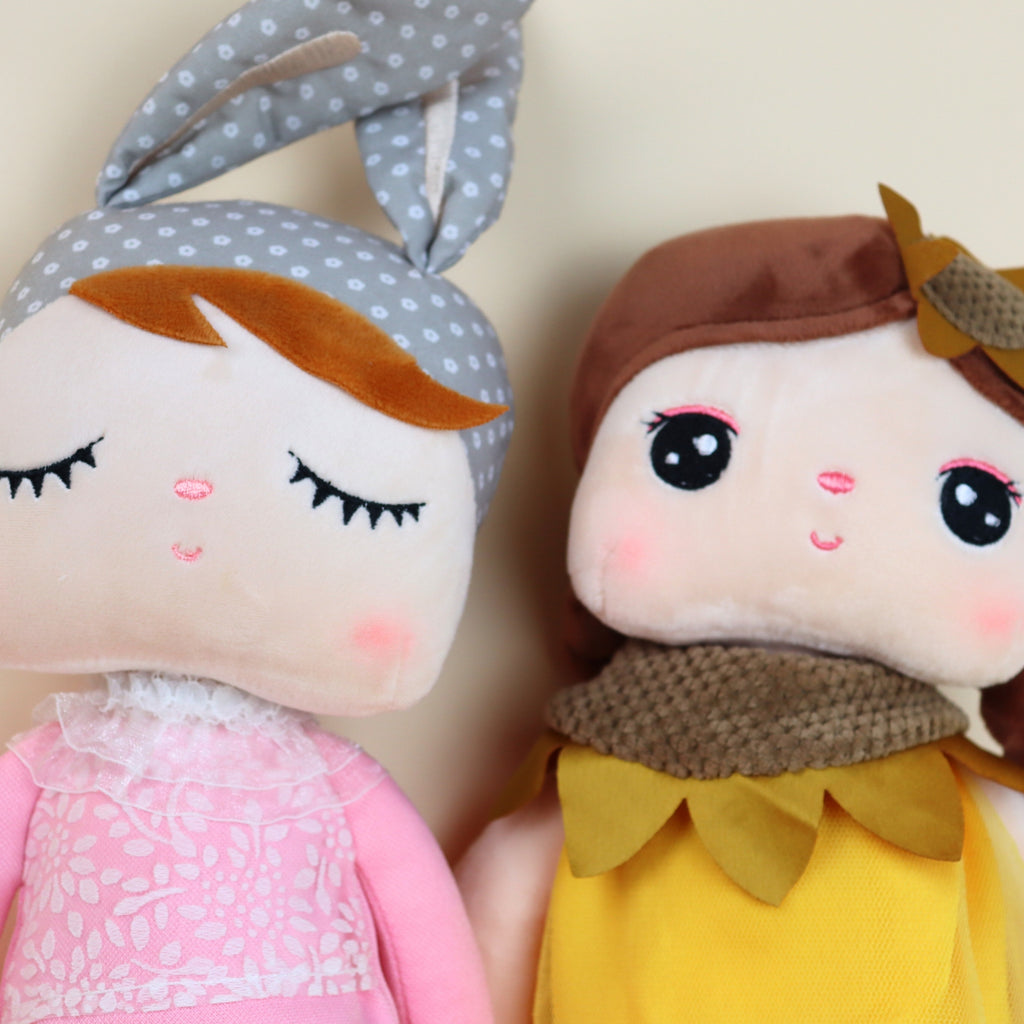 Personalized Sunflower & Rosebud Dolls