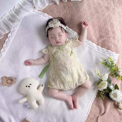 Hand Embroidery Knit Baby Blanket