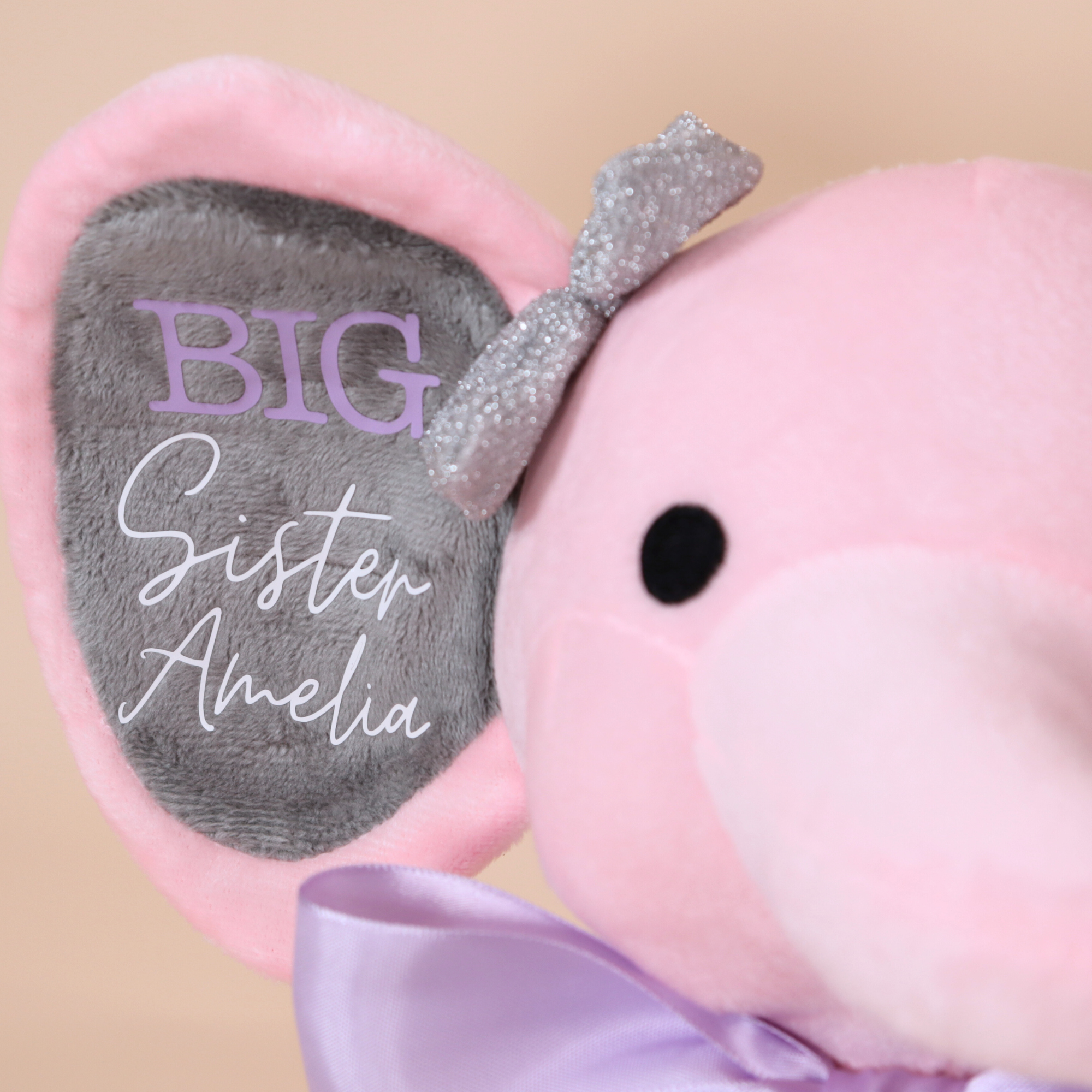 Personalized Big Brother/Sister Elephant Plush