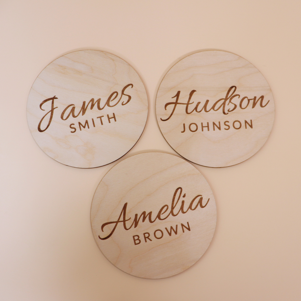 Personalized Baby Name Sign & Crochet Rattle