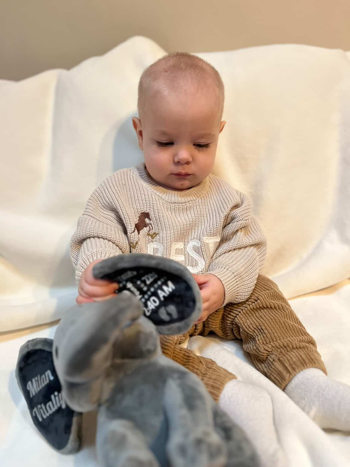 Personalized Birth Stats Elephant