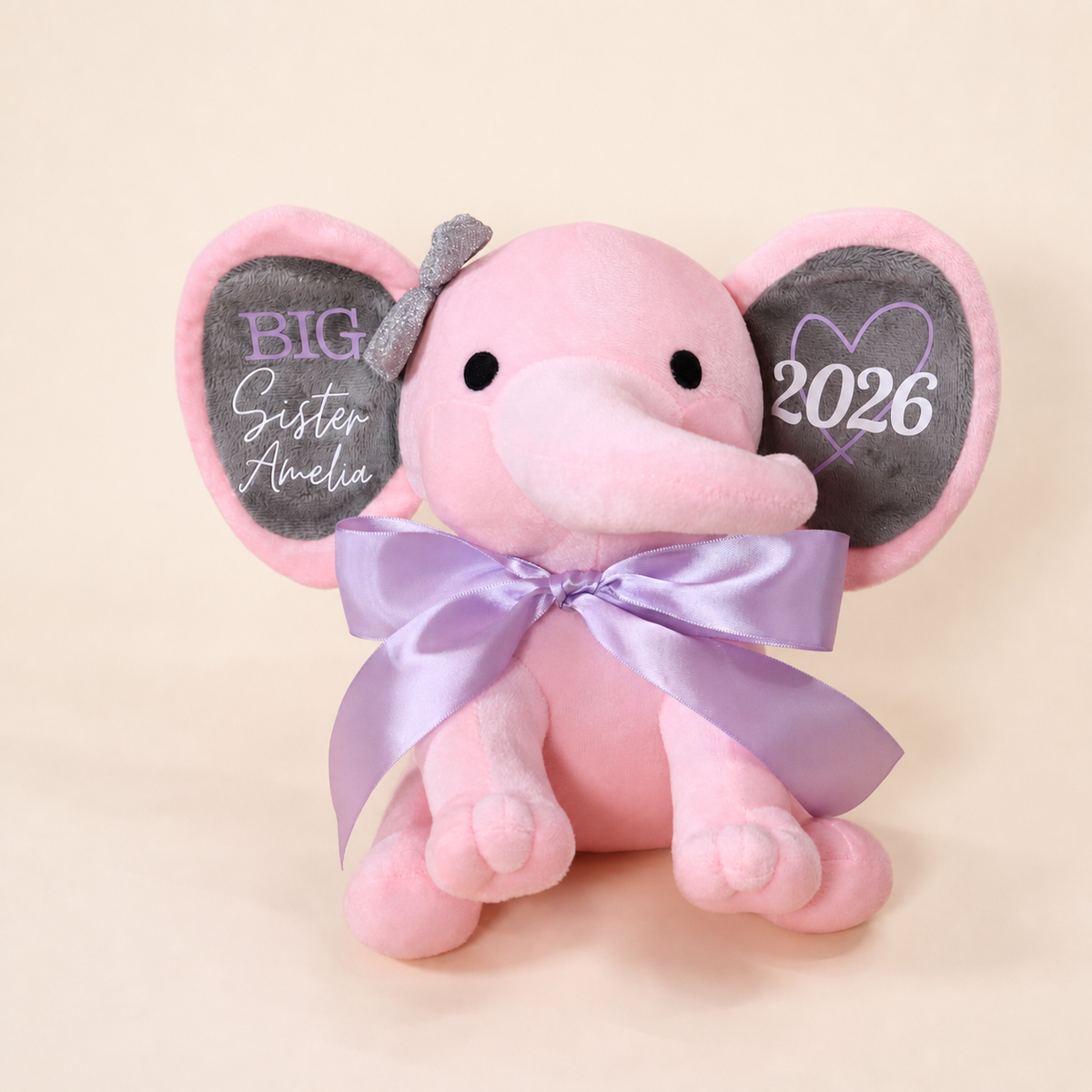 Personalized Big Brother/Sister Elephant Plush