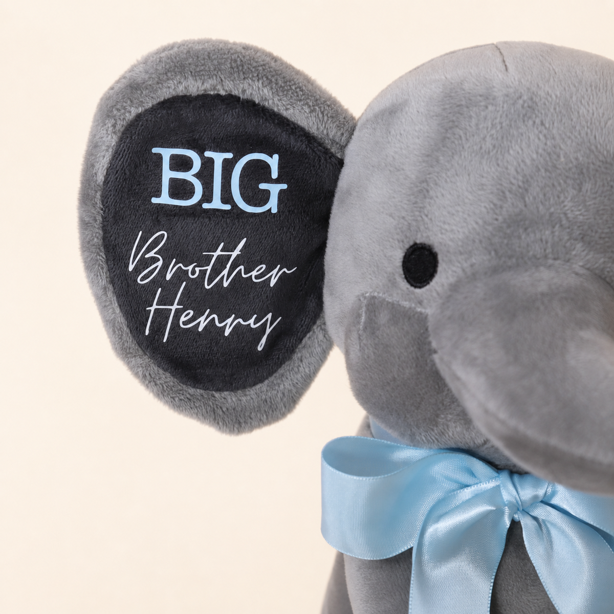 Personalized Big Brother/Sister Elephant Plush