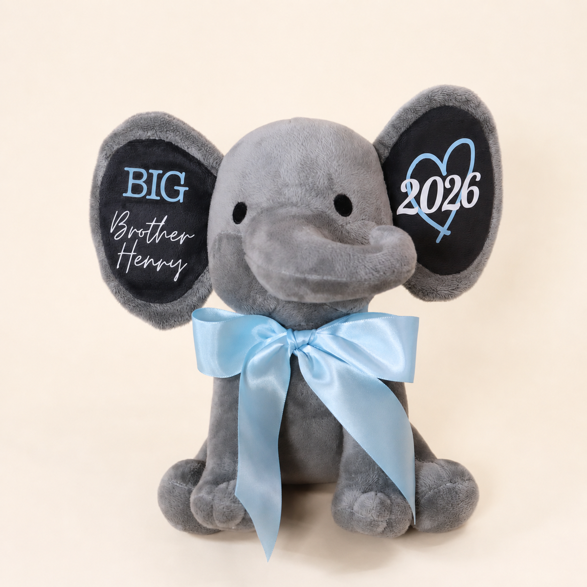 Personalized Big Brother/Sister Elephant Plush