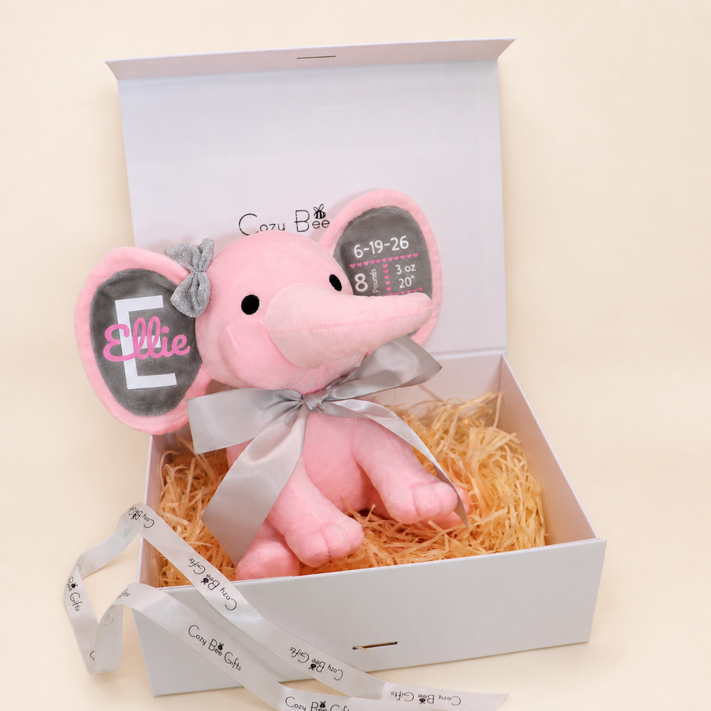 Personalized Birth Stats Elephant