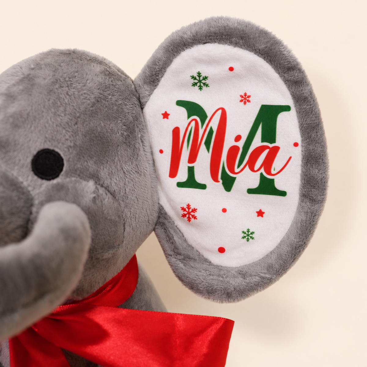 My First Christmas Baby Custom Elephant Toy Gift