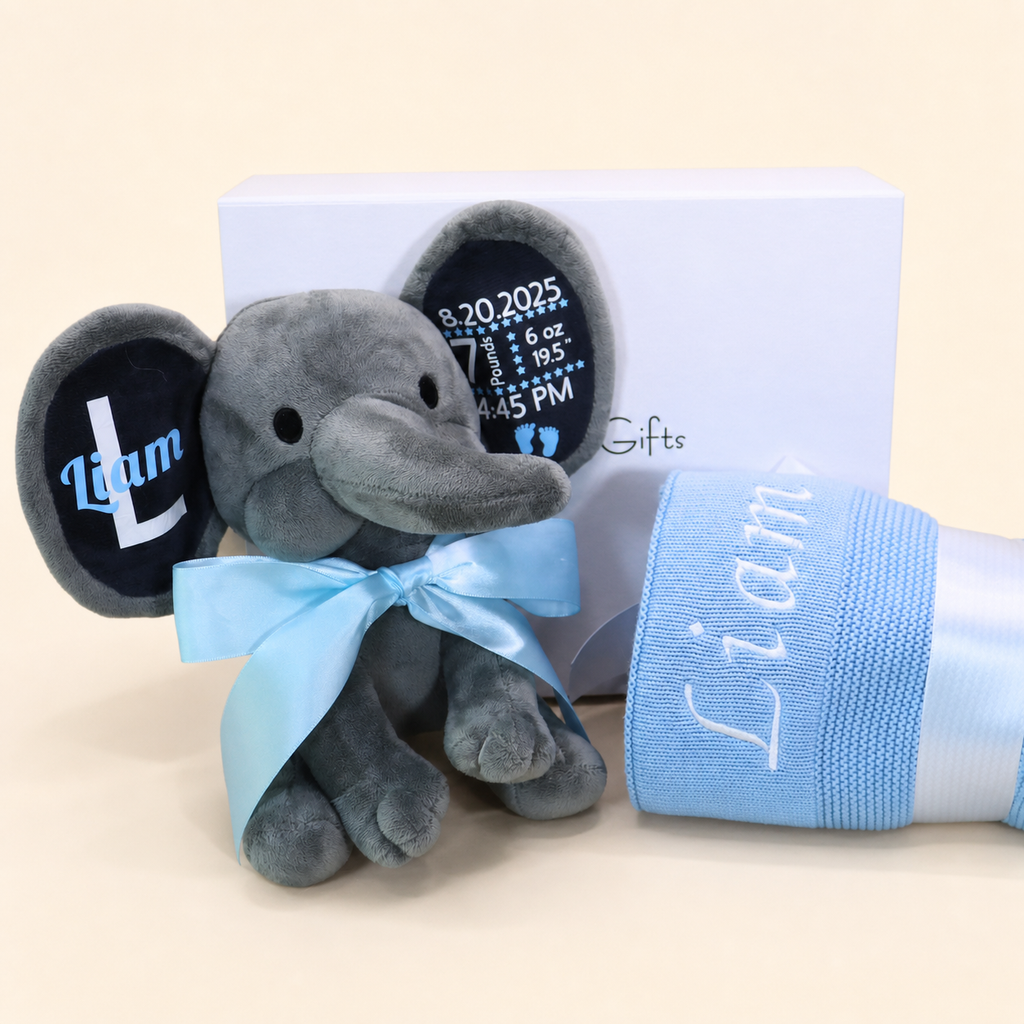 Personalized Newborn Gift Set