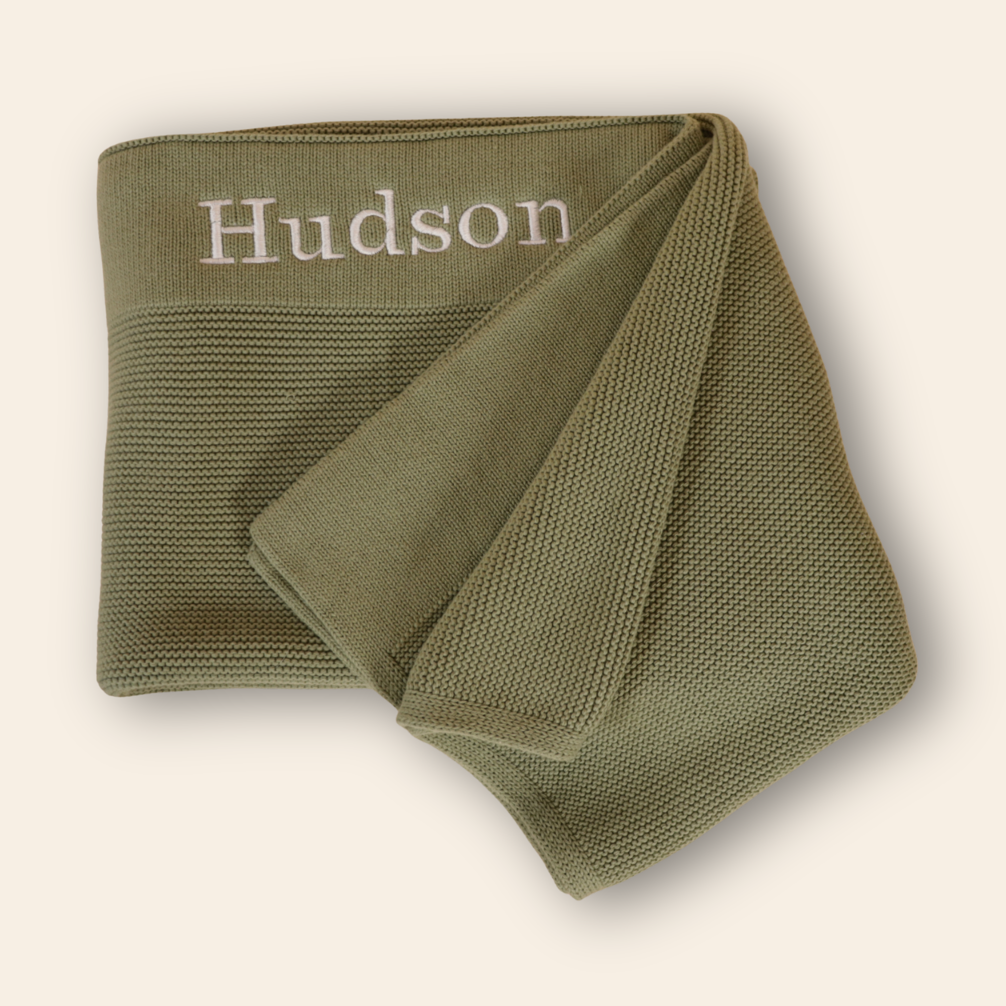 Knitted Personalised Baby Blanket