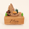 Personalized Wooden Train Music Box
