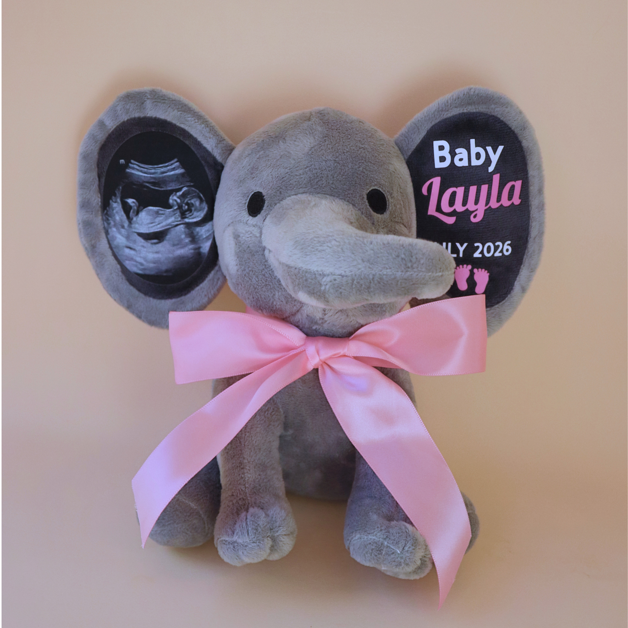 Custom Ultrasound Picture Pregnancy Announcement Gift