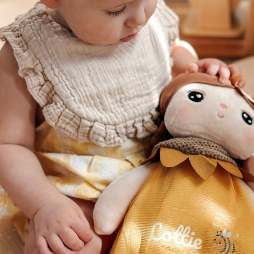 Personalized Sunflower & Rosebud Dolls